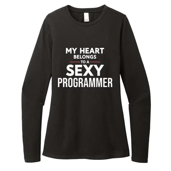 My Heart Belongs To A Sexy Programmer Womens CVC Long Sleeve Shirt