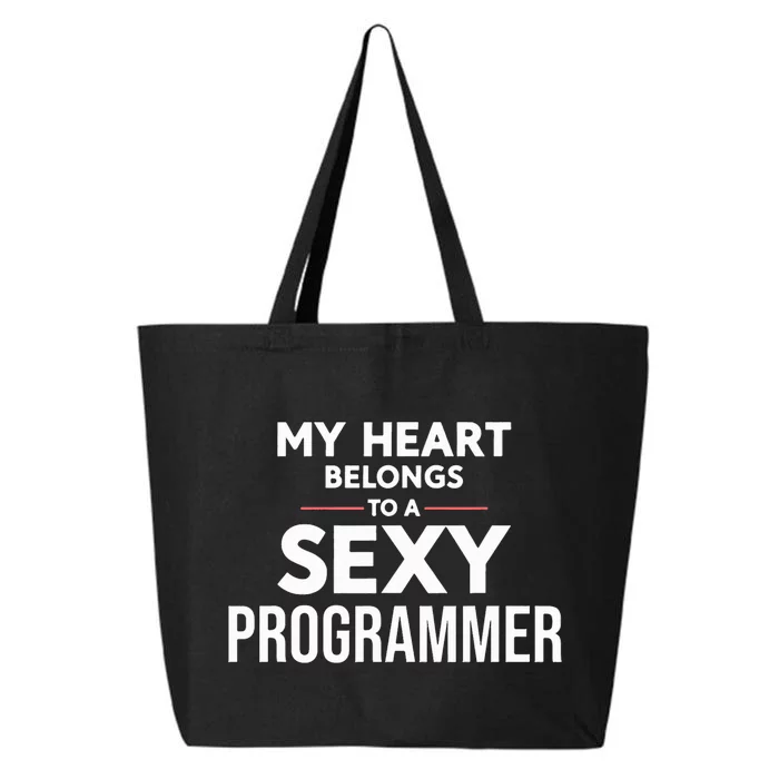 My Heart Belongs To A Sexy Programmer 25L Jumbo Tote