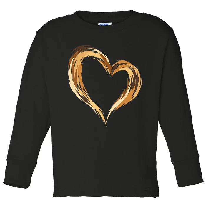 Melanin Heart Black History Month Cute BLM African American Toddler Long Sleeve Shirt