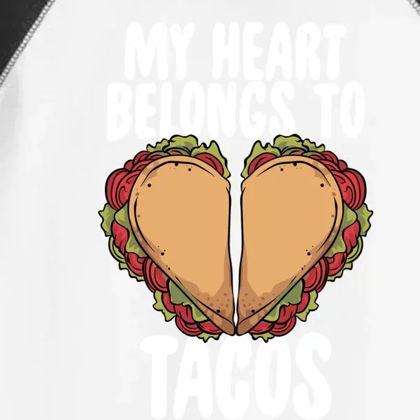 My Heart Belongs To Tacos Valentines Day Mexican Food Lover Gift Toddler Fine Jersey T-Shirt