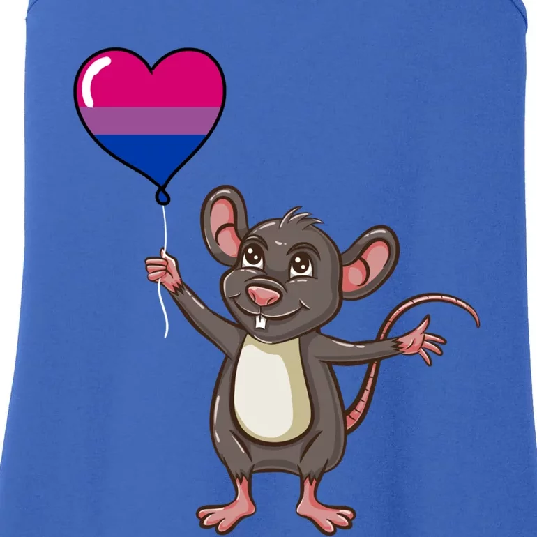 Mouse Heart Balloon Bisexual Pride Gift Ladies Essential Tank