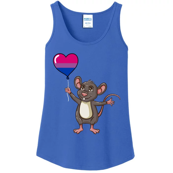 Mouse Heart Balloon Bisexual Pride Gift Ladies Essential Tank