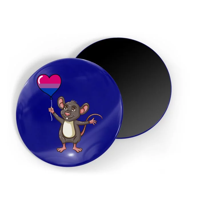 Mouse Heart Balloon Bisexual Pride Gift Magnet