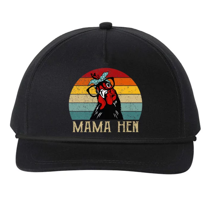 Mama Hen Bandana Headband Glasses Snapback Five-Panel Rope Hat