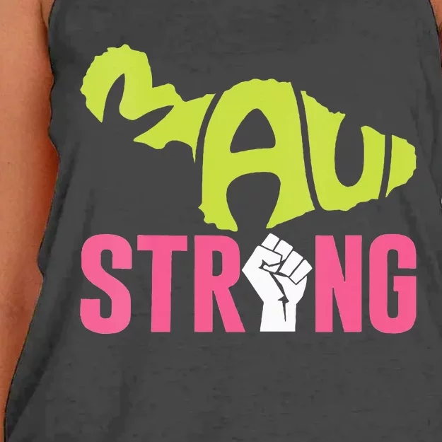 Maui Hawaii Beach Strong VNeck Women's Knotted Racerback Tank