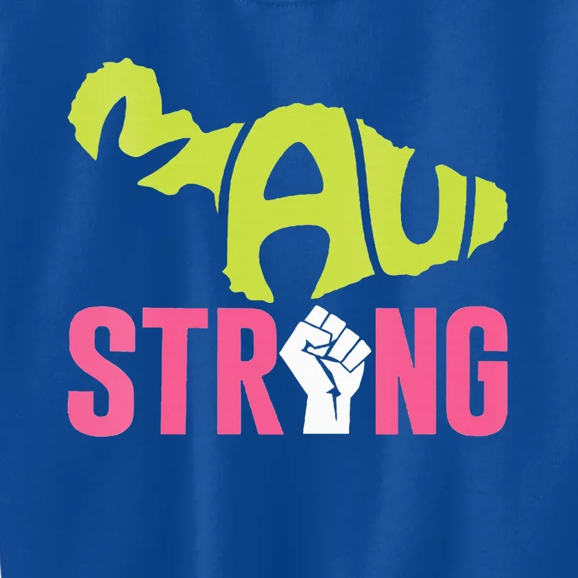 Maui Hawaii Beach Strong VNeck Kids Sweatshirt