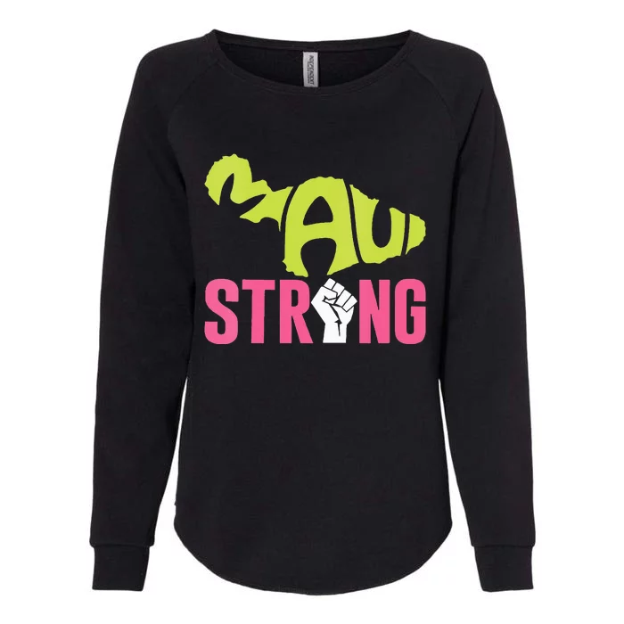 Maui Hawaii Beach Strong VNeck Womens California Wash Sweatshirt