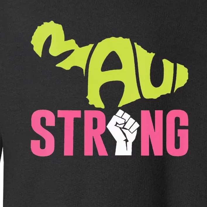 Maui Hawaii Beach Strong VNeck Toddler Sweatshirt