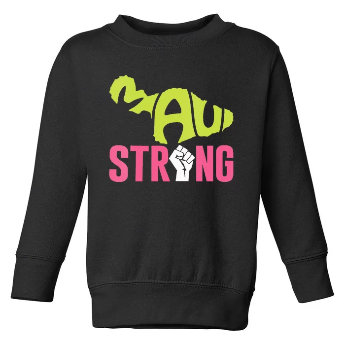 Maui Hawaii Beach Strong VNeck Toddler Sweatshirt