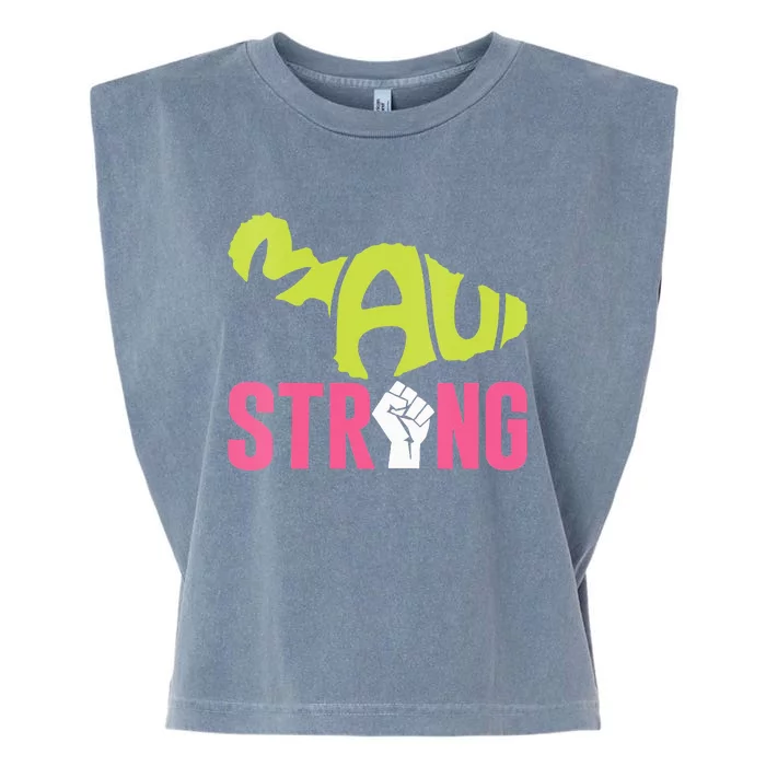 Maui Hawaii Beach Strong VNeck Garment-Dyed Women's Muscle Tee