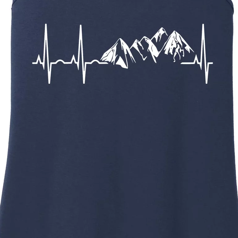 Mountain Heartbeat Best Mountain Climbing Hiking Tee Ladies Essential Tank