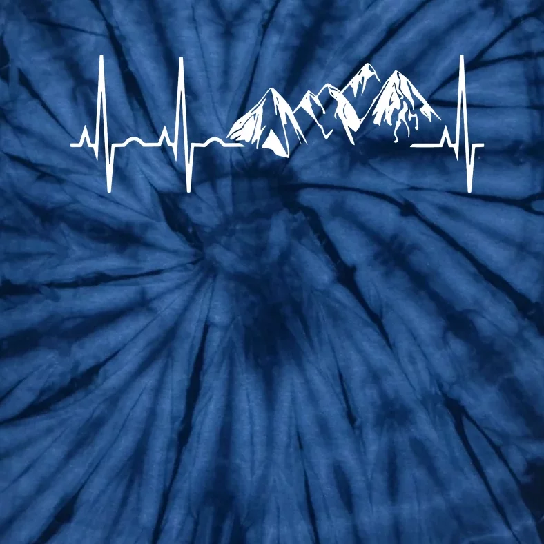 Mountain Heartbeat Best Mountain Climbing Hiking Tee Tie-Dye T-Shirt