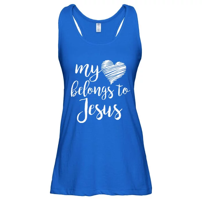 My Heart Belongs To Jesus Ladies Essential Flowy Tank