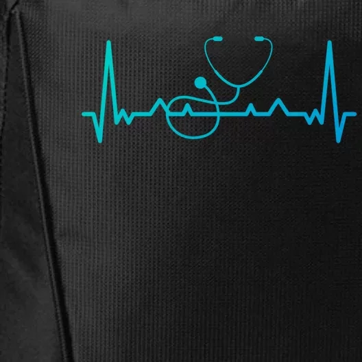 My Heart Beats For The Stethoscope Doctors And Nurses Cute Gift City Backpack