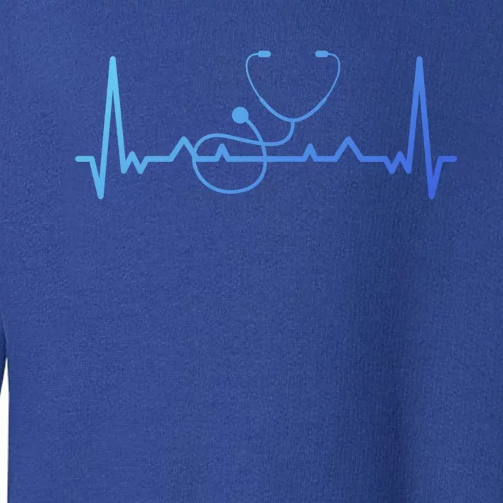 My Heart Beats For The Stethoscope Doctors And Nurses Cute Gift Toddler Sweatshirt