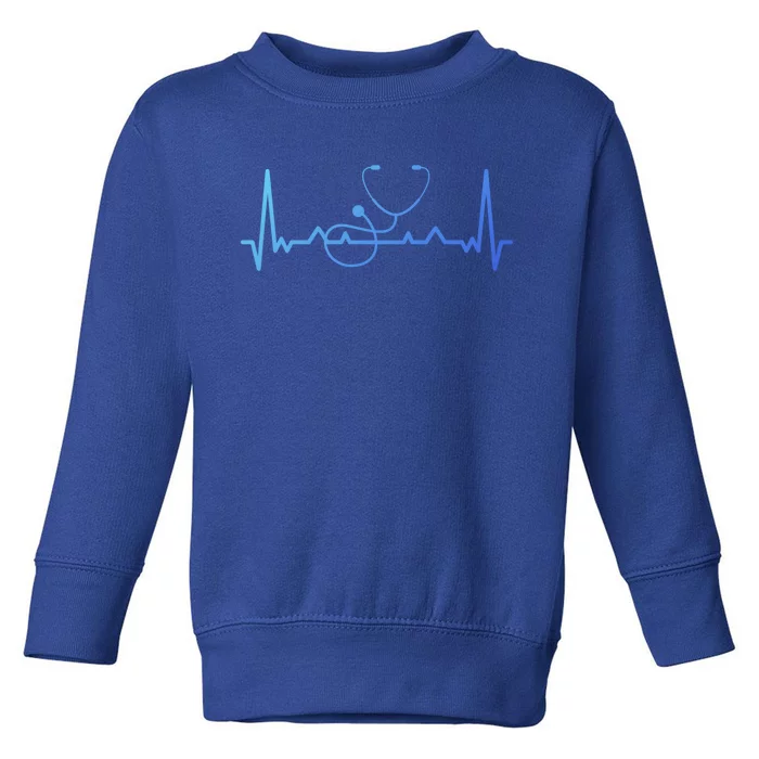 My Heart Beats For The Stethoscope Doctors And Nurses Cute Gift Toddler Sweatshirt