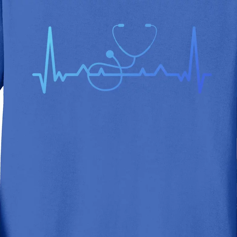 My Heart Beats For The Stethoscope Doctors And Nurses Cute Gift Kids Long Sleeve Shirt