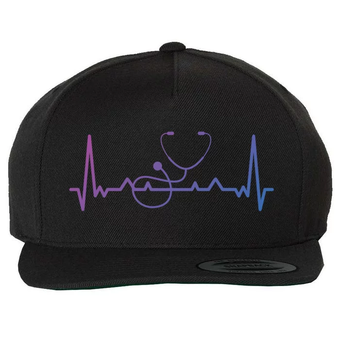 My Heart Beats For The Stethoscope Doctors And Nurses Cute Gift Wool Snapback Cap