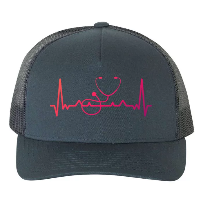 My Heart Beats For The Stethoscope Doctors And Nurses Cute Gift Yupoong Adult 5-Panel Trucker Hat