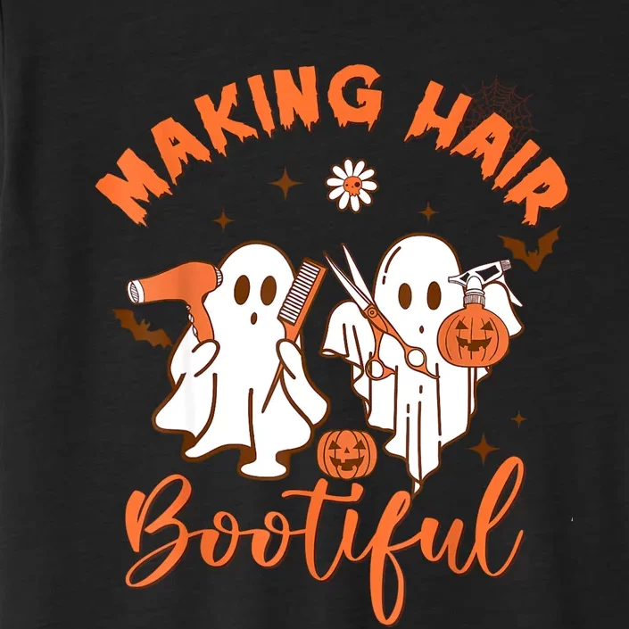 Making Hair Bootiful Funny Scary Ghost Hairdresser Halloween ChromaSoft Performance T-Shirt