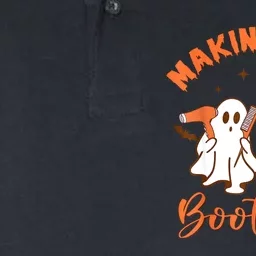 Making Hair Bootiful Funny Scary Ghost Hairdresser Halloween Softstyle Adult Sport Polo