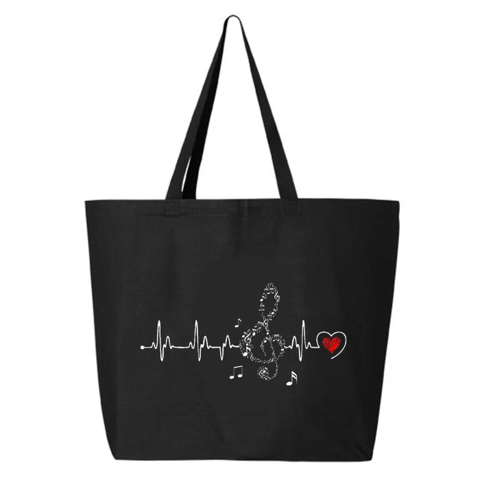 Music Heartbeat Clothing For Music Lovers 25L Jumbo Tote