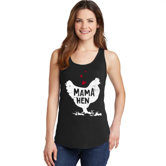 Mama Hen Chicken Funny Farmer Hen Chicken Mama Ladies Essential Tank