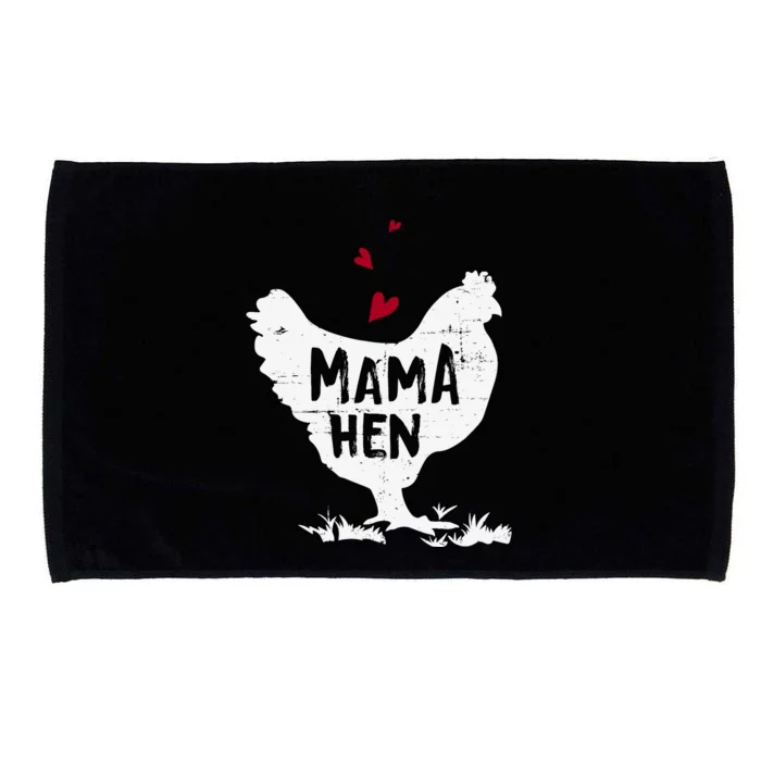 Mama Hen Chicken Funny Farmer Hen Chicken Mama Microfiber Hand Towel