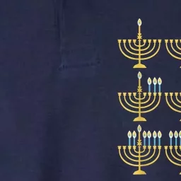 Menorah Hanukkah Challah Days Funny Pajama Family Matching Softstyle Adult Sport Polo