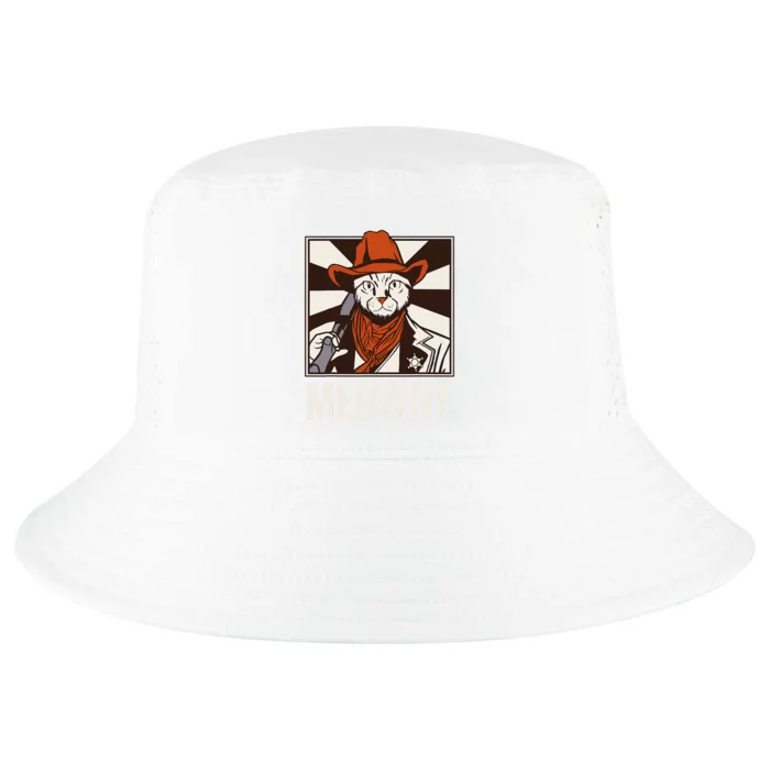 Meowdy Howdy Cat Kitten Country Western Yeehaw Cool Comfort Performance Bucket Hat