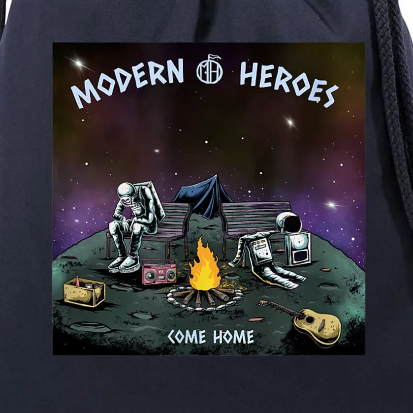 Modern Heroes Come Home Drawstring Bag