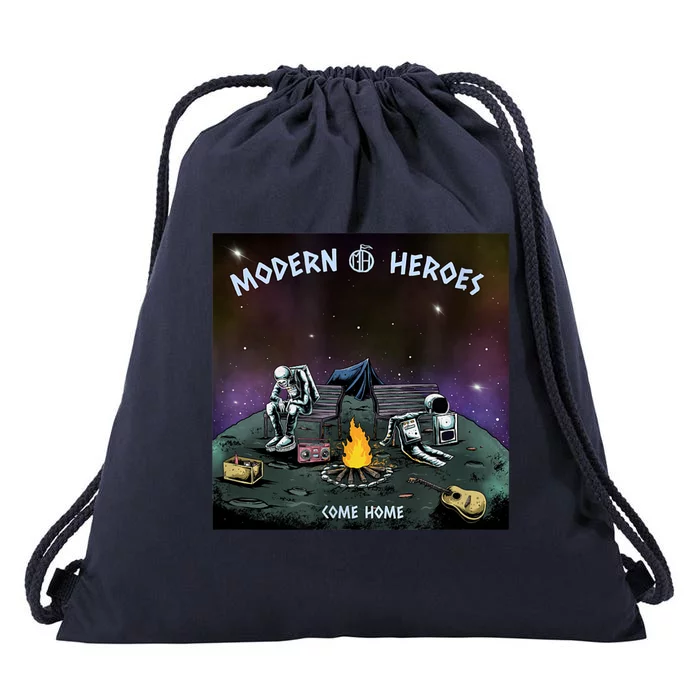 Modern Heroes Come Home Drawstring Bag