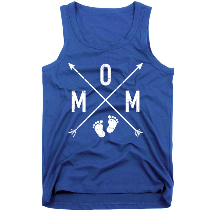 Mom Hipster Cross Feet Gift Tank Top