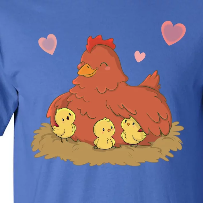 Mama Hen Chicken Farm Lover Gift Mothers Day Gift Mom Gift Tall T-Shirt