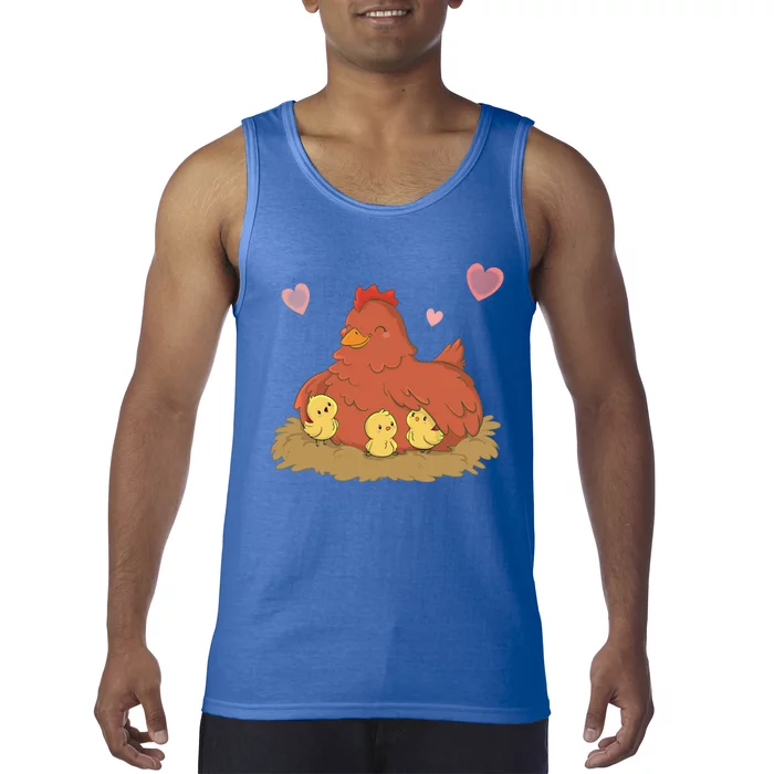 Mama Hen Chicken Farm Lover Gift Mothers Day Gift Mom Gift Tank Top