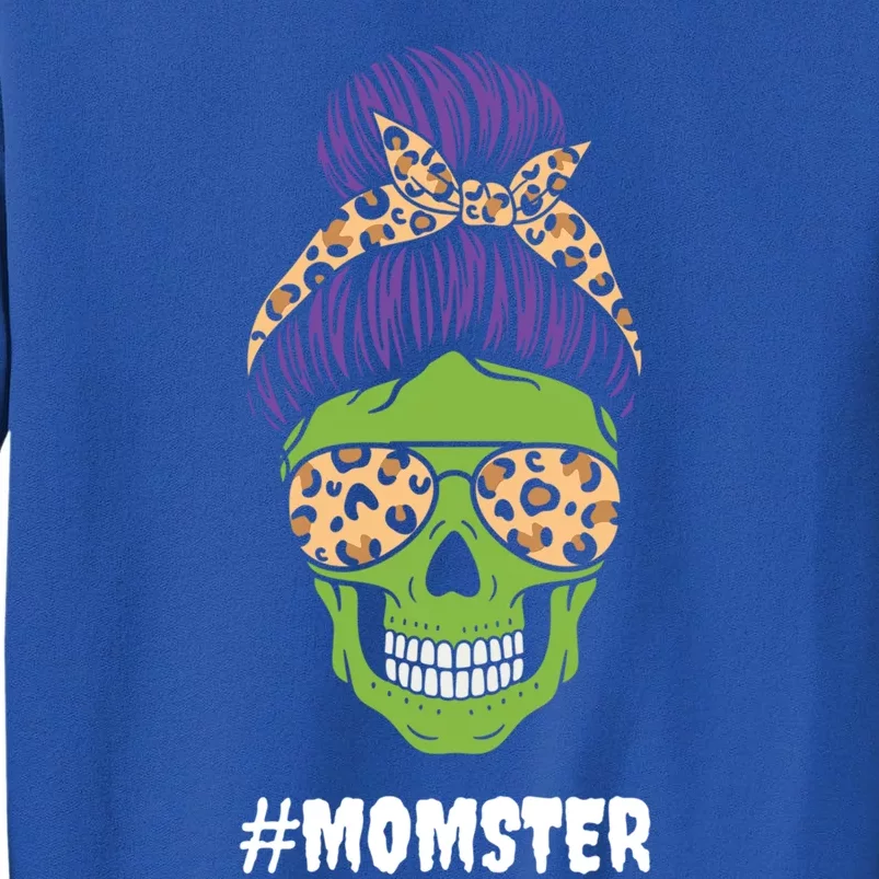 Momster Halloween Costume Funny Skull Skeleton Monster Gift Tall Sweatshirt