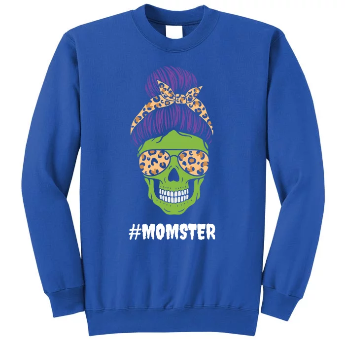 Momster Halloween Costume Funny Skull Skeleton Monster Gift Tall Sweatshirt