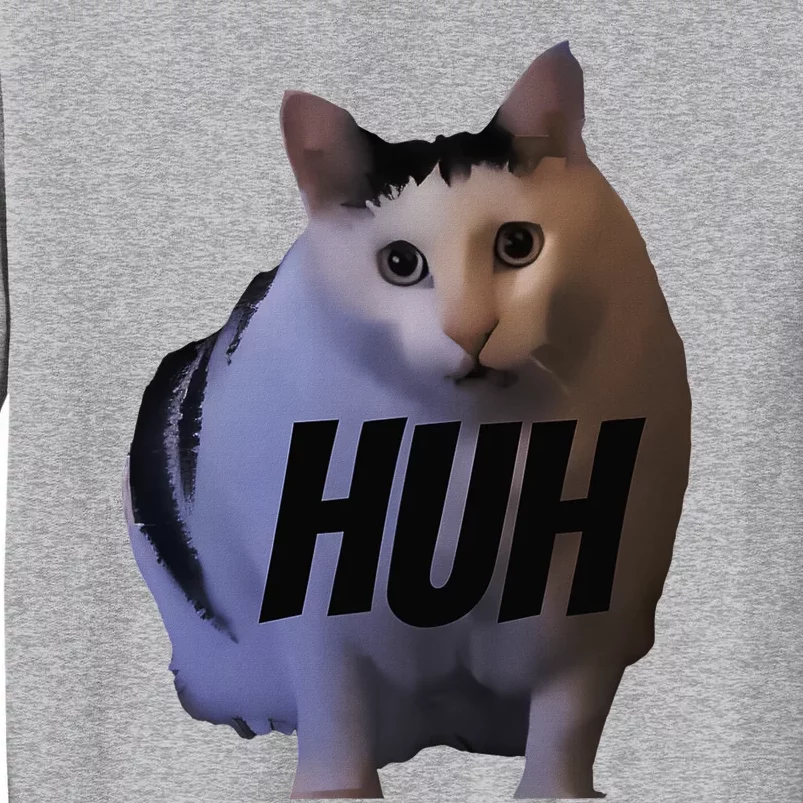 Meme Huh Cat Funny Tall Sweatshirt