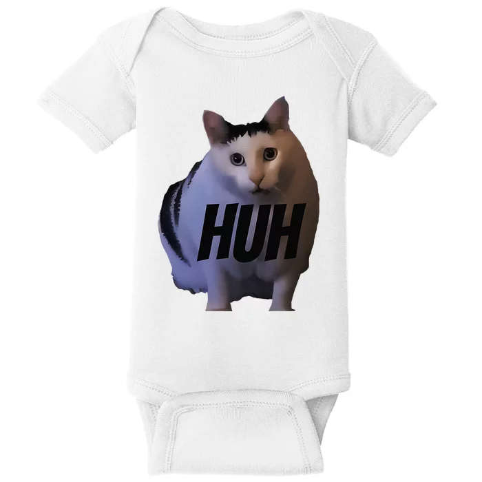 Meme Huh Cat Funny Baby Bodysuit