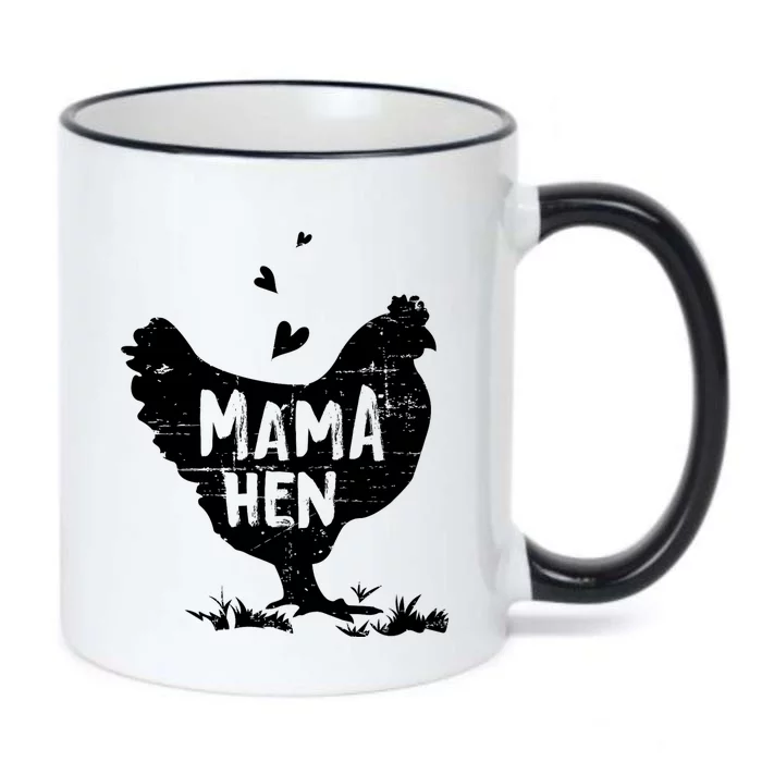 Mama Hen Chicken Funny Farmer Hen Chicken Mama Black Color Changing Mug