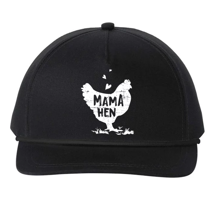 Mama Hen Chicken Funny Farmer Hen Chicken Mama Snapback Five-Panel Rope Hat