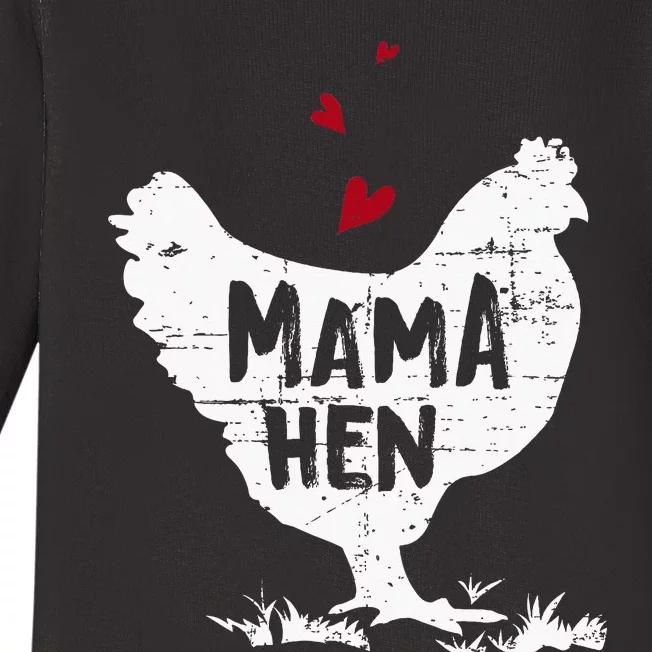 Mama Hen Chicken Baby Long Sleeve Bodysuit