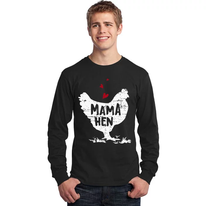 Mama Hen Chicken Tall Long Sleeve T-Shirt