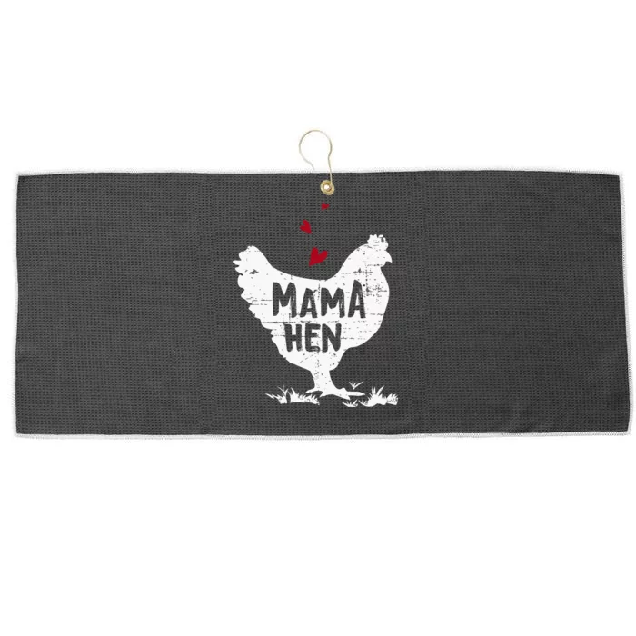 Mama Hen Chicken Large Microfiber Waffle Golf Towel