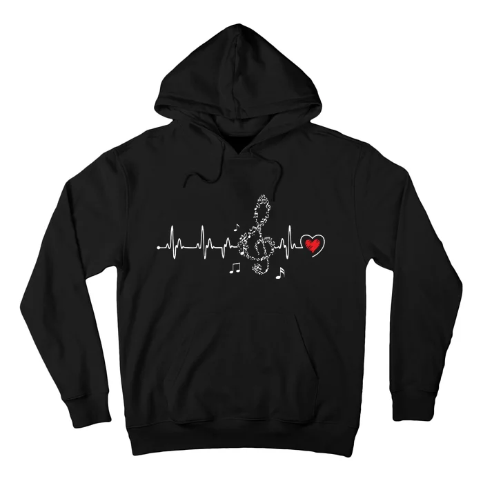 Music Heartbeat Clothing For Music Lovers Hoodie