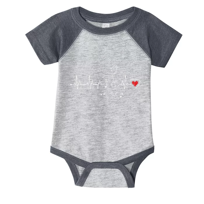 Music Heartbeat Clothing For Music Lovers Infant Baby Jersey Bodysuit