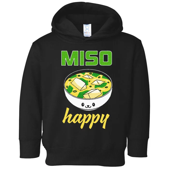 Miso Happy Cute Kawaii Miso Soup Bowl Japan Pop Culture Toddler Hoodie