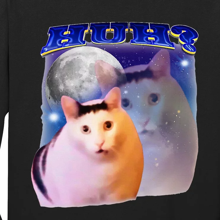 Meme Huh Cat Long Sleeve Shirt