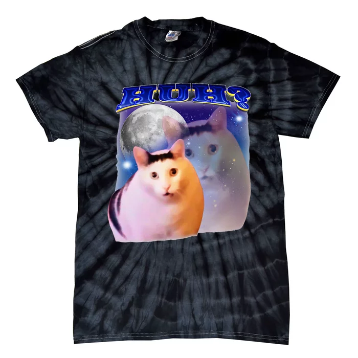 Meme Huh Cat Tie-Dye T-Shirt