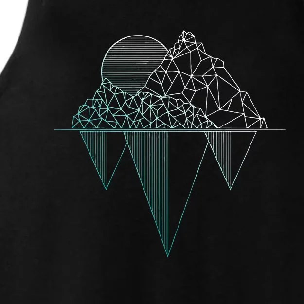 Mountains Hiking Camping Rock Climbing Camper Ladies Tri-Blend Wicking Tank